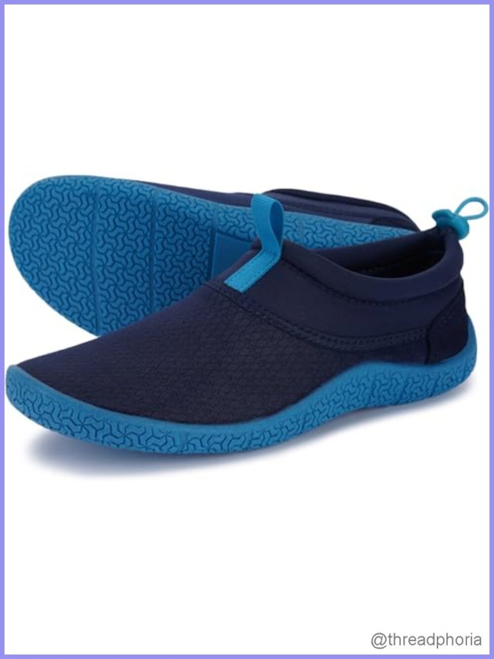 WHITIN Water Shoes Stretch Fabric Lightweight Quick-Drying Drawstring Beach Swim